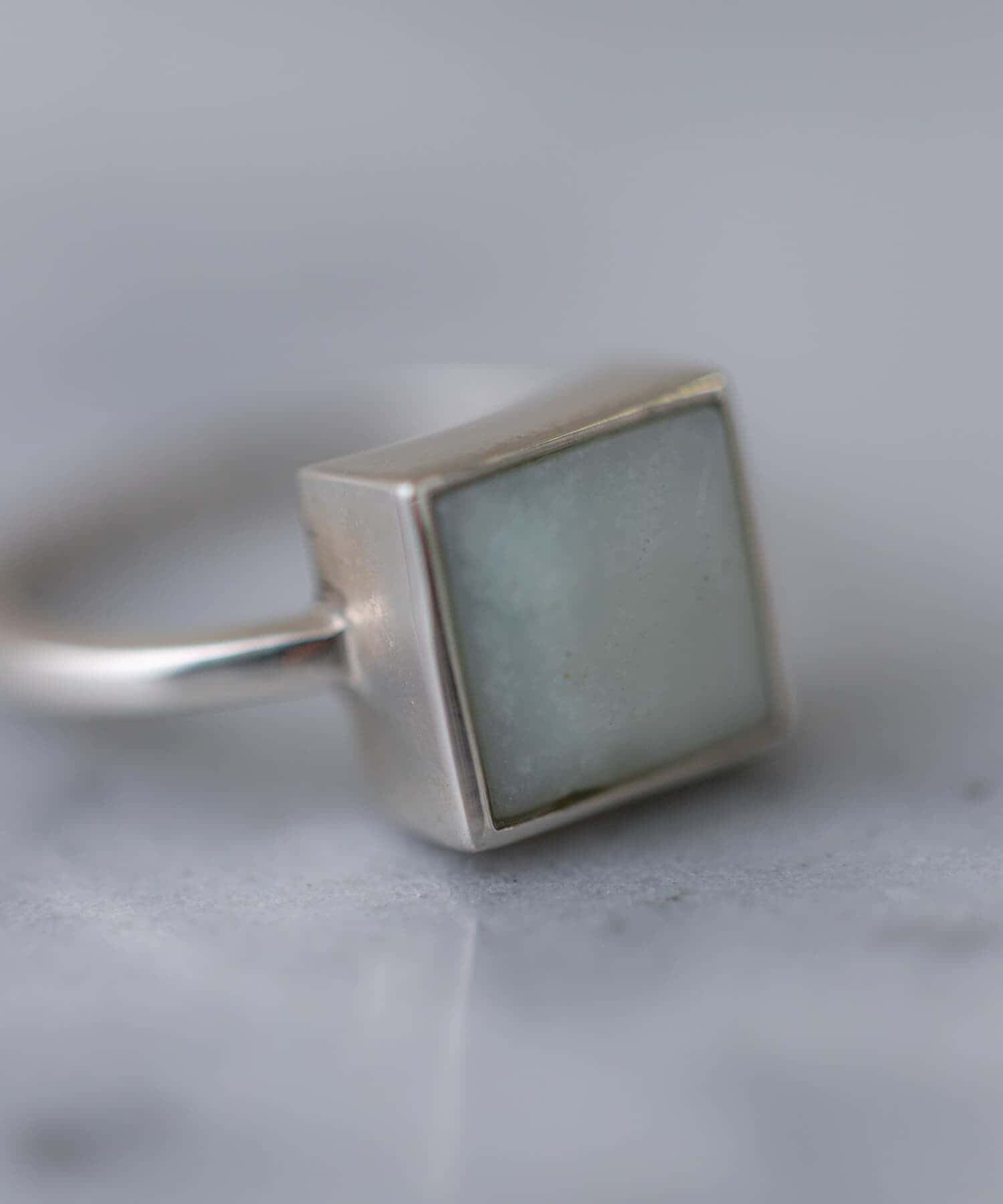 SMELLY「SMELLY so&rsquo;　square amazonite ring」|リング|
