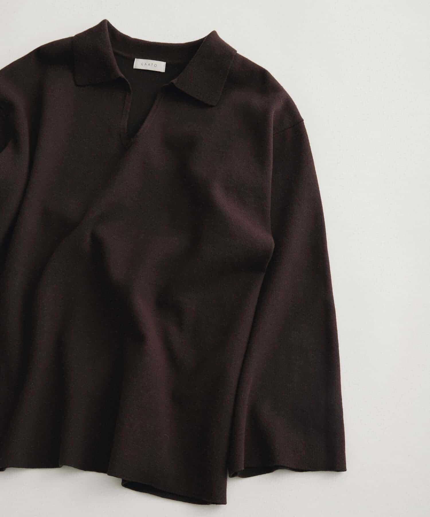 LAATO「sweat style polo knit」|ニット・セーター|