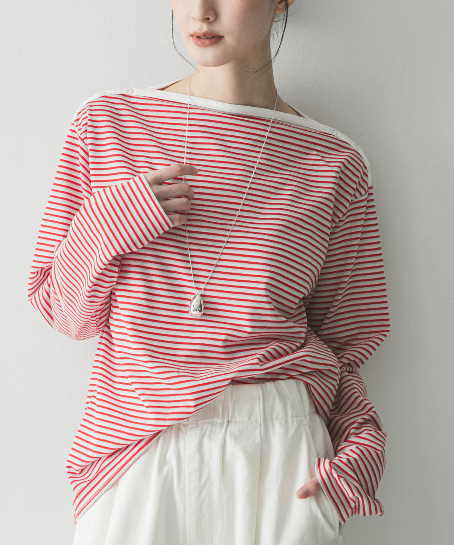 URBAN RESEARCH「マルチボーダー2WAYカットソー」|Tシャツ・カットソー|