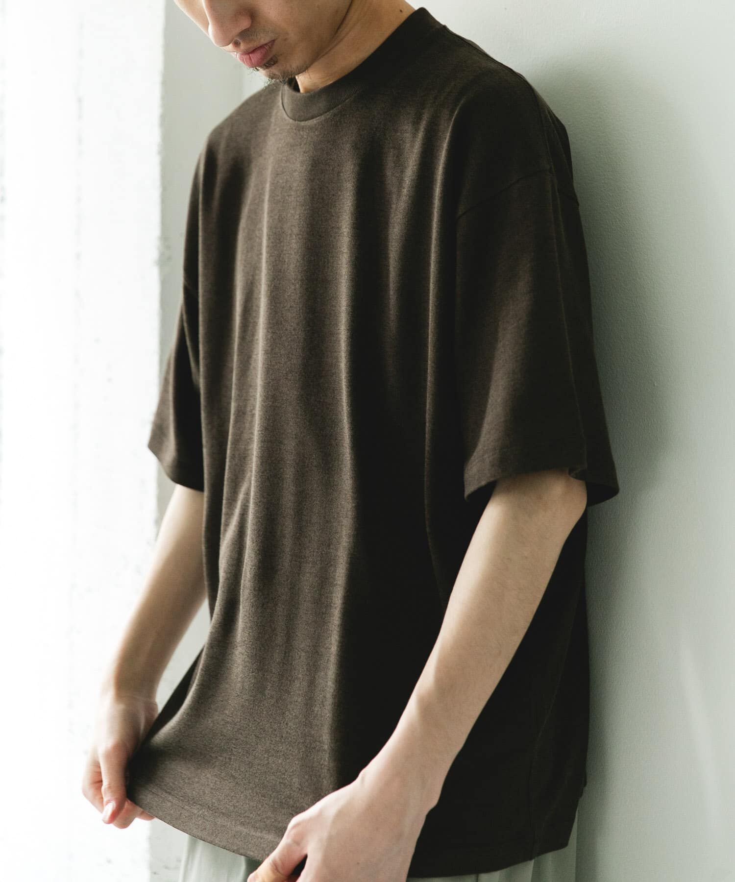 URBAN RESEARCH DOORS「コットンレーヨンクルーネック ショートスリーブ Tシャツ」|Tシャツ・カットソー|