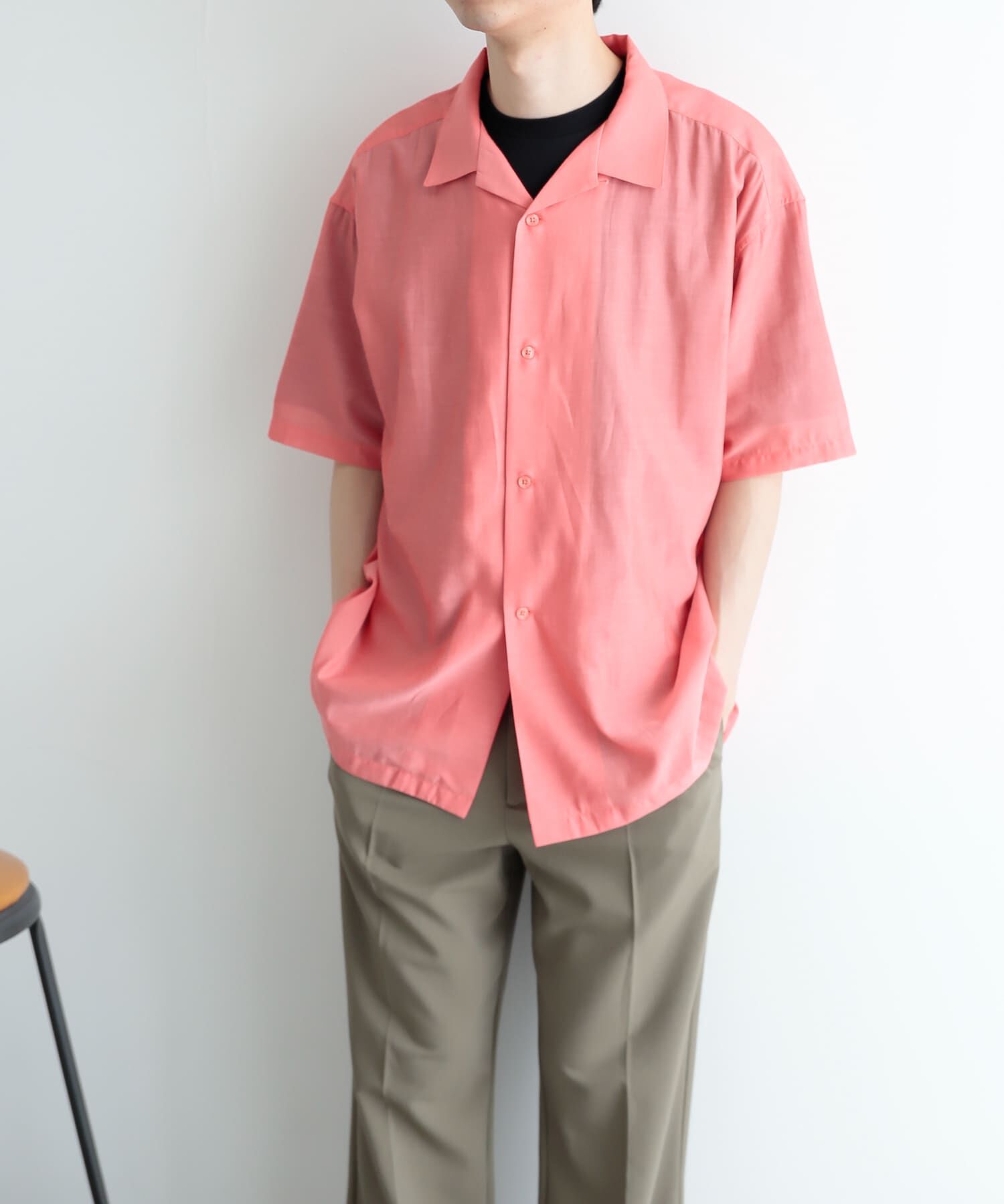 SENSE OF PLACE by URBAN RESEARCH「シアーシャンブレーオープンカラーシャツ」|シャツ・ブラウス|