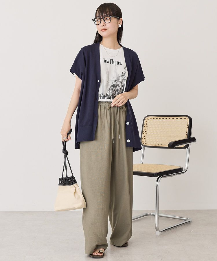 AMERICAN HOLIC「【WEB限定】フレンチスリーブVネックニットカーディガン」|カーディガン|