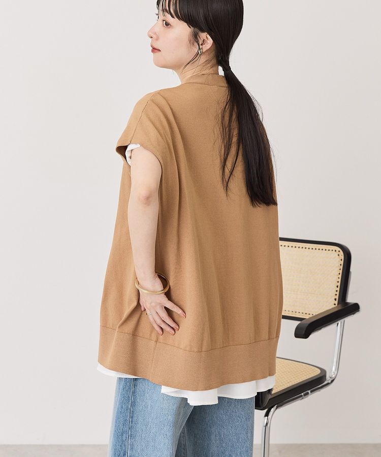 AMERICAN HOLIC「【WEB限定】フレンチスリーブVネックニットカーディガン」|カーディガン|