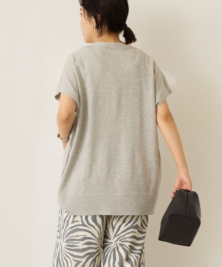 AMERICAN HOLIC「【WEB限定】フレンチスリーブVネックニットカーディガン」|カーディガン|