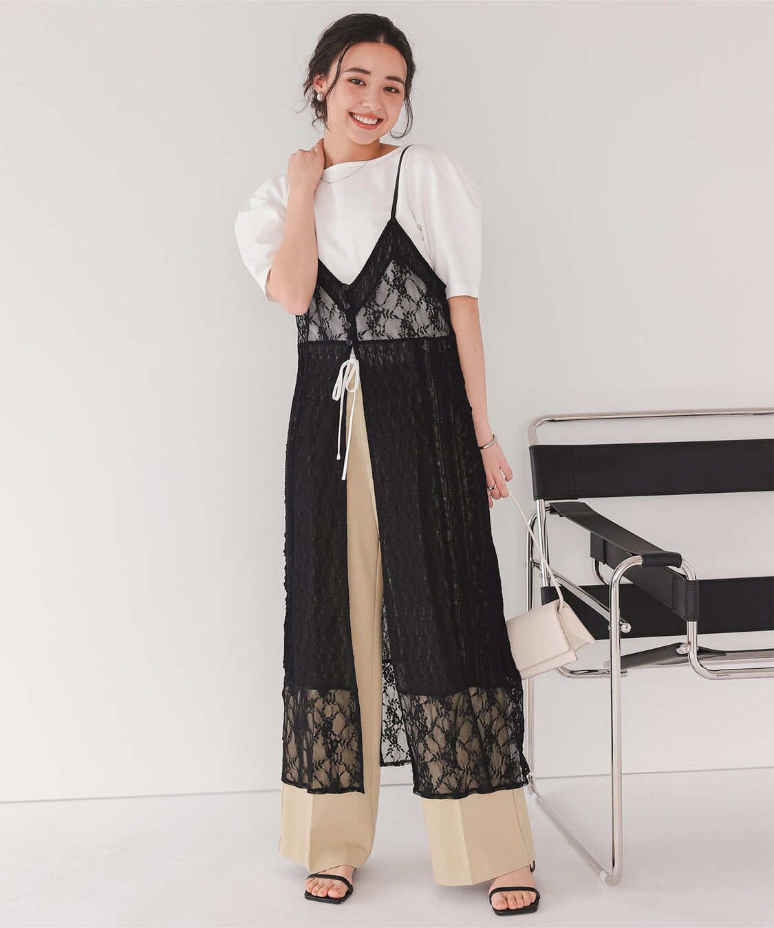 titivate「フォルムスリーブ5分袖カットソー」|Tシャツ・カットソー|