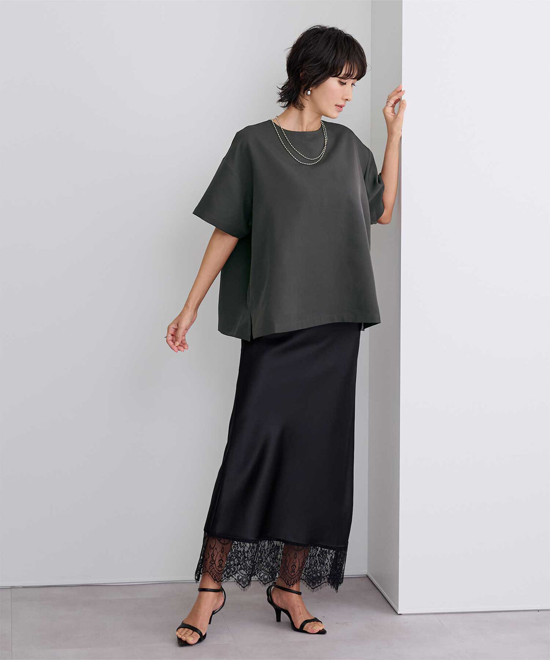 ur's「クルーネックワイドトップス」|Tシャツ・カットソー|