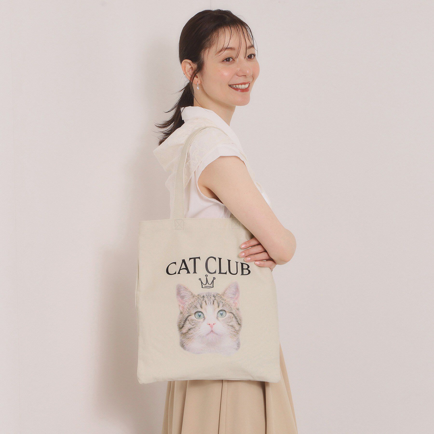 ITS&rsquo;DEMO「CAT CLUBキャンバストート」|トートバッグ|
