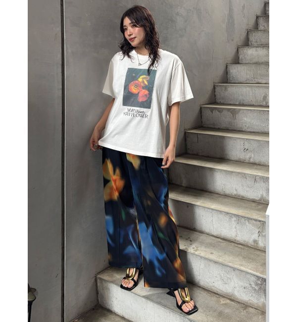 MURUA「【MURUA&times;STAYFLOWER】フォトチュールTシャツ」|Tシャツ・カットソー|