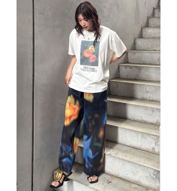 MURUA「【MURUA&times;STAYFLOWER】フォトチュールTシャツ」|Tシャツ・カットソー|