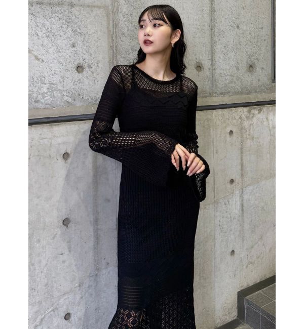 MURUA「クロシェニットワンピース」|ワンピース|