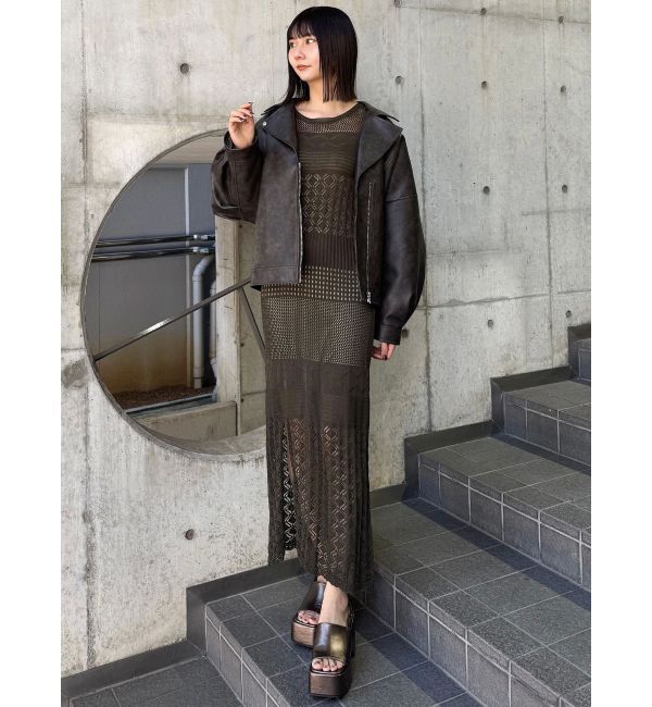 MURUA「クロシェニットワンピース」|ワンピース|