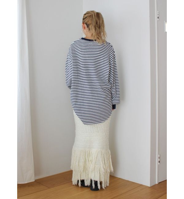 Ungrid「【WEB限定】スリーブボリュームワッフルロングスリーブTee」|Tシャツ・カットソー|