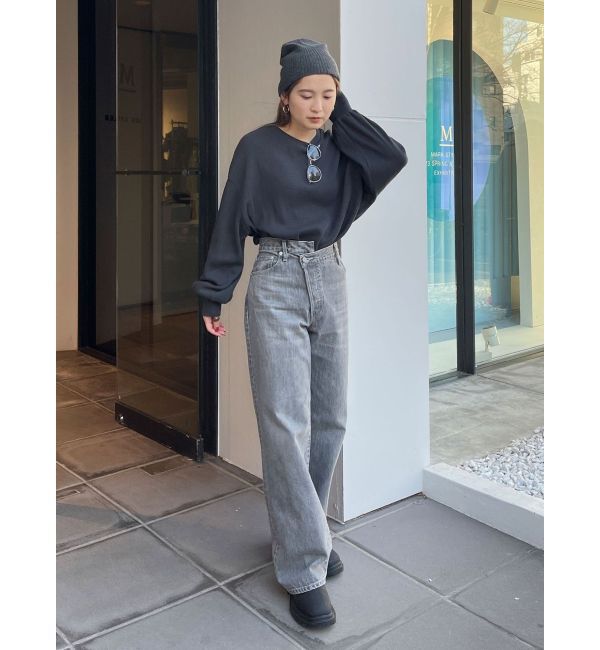 Ungrid「【WEB限定】スリーブボリュームワッフルロングスリーブTee」|Tシャツ・カットソー|