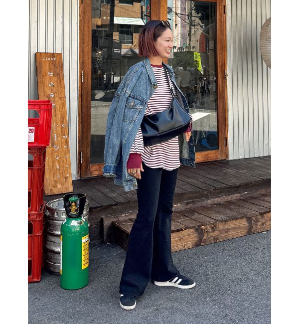 Ungrid「【WEB限定】スリーブボリュームワッフルロングスリーブTee」|Tシャツ・カットソー|