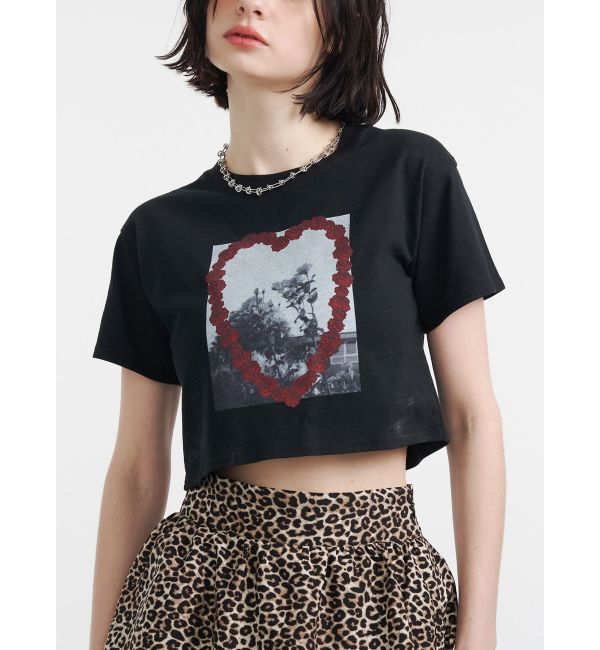 jouetie「フラワーフォトフィットTシャツ」|Tシャツ・カットソー|