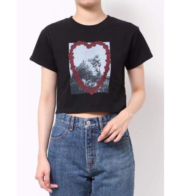 jouetie「フラワーフォトフィットTシャツ」|Tシャツ・カットソー|