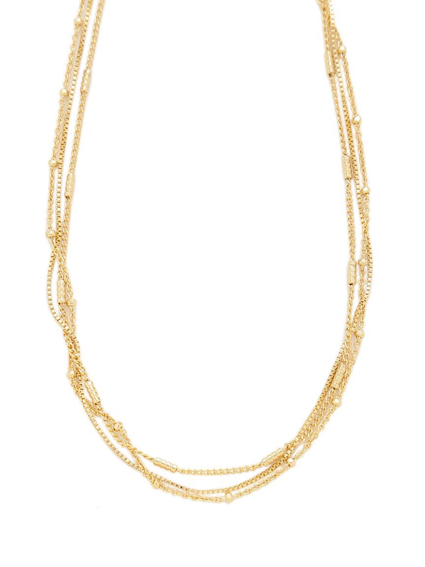 Mila Owen「【EVERYDAY PROOF JEWELRY 】３連チェーンチョーカー」|ネックレス|