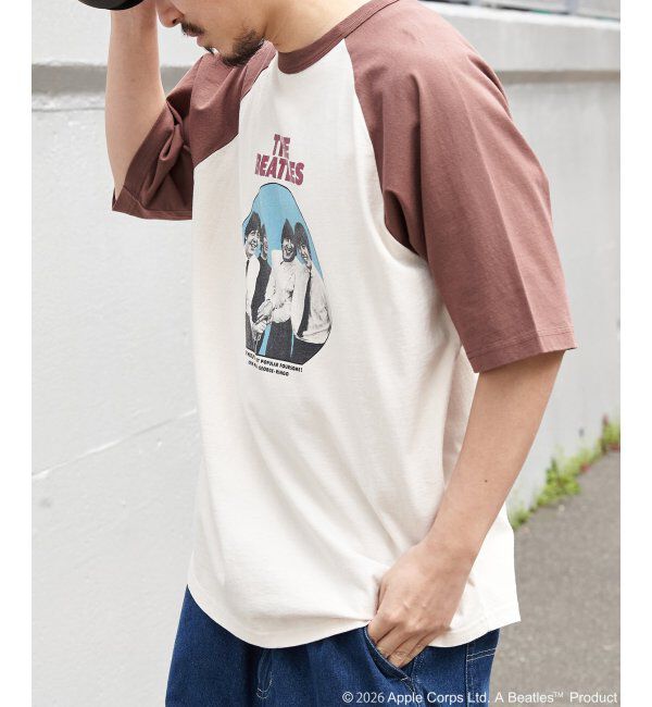 VENCE share style「THE BEATLES ザ ビートルズ レコードラグランTシャツ」|Tシャツ・カットソー|