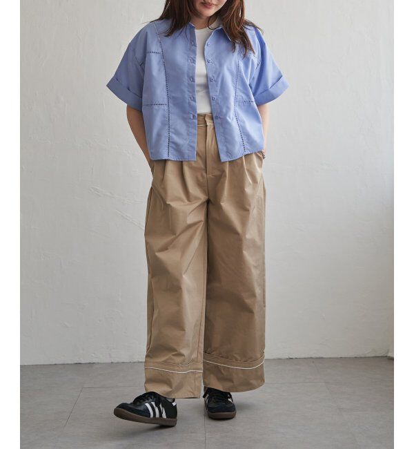 VENCE share style「はしごレースビッグシャツ」|シャツ・ブラウス|