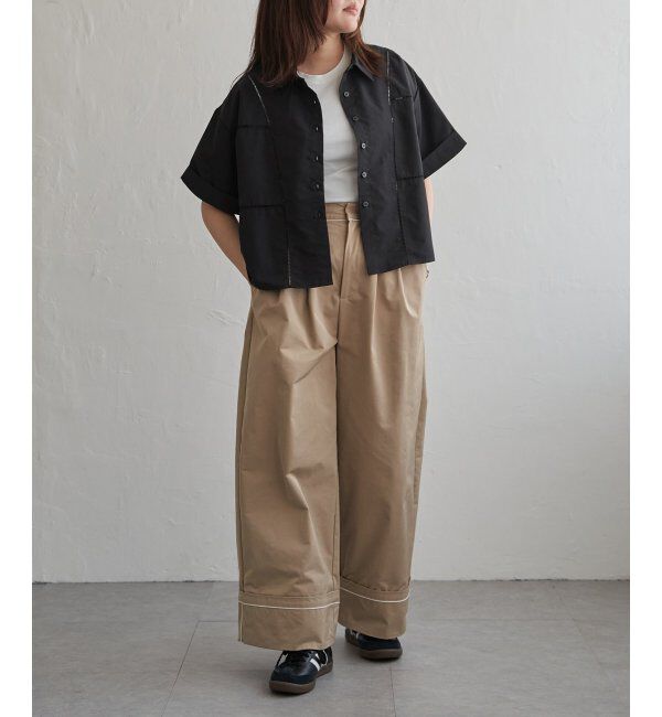 VENCE share style「はしごレースビッグシャツ」|シャツ・ブラウス|