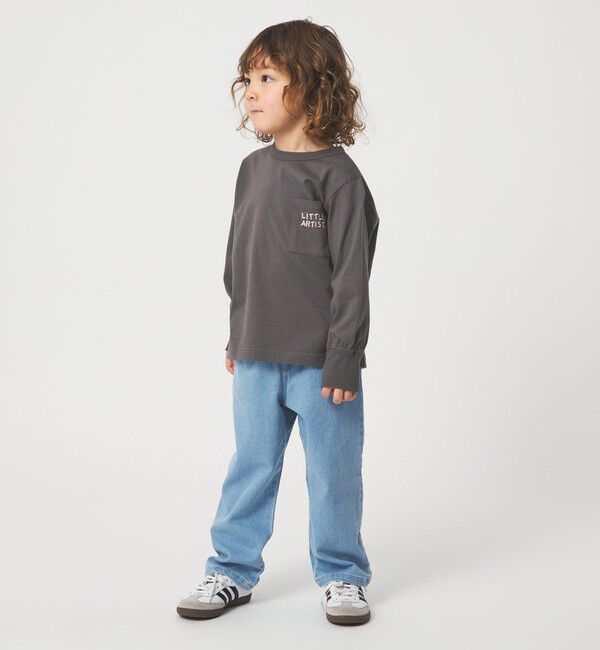 UNITED ARROWS green label relaxing「＜Pentel＞ロングスリーブTシャツ（ダークグレー） / キッズ 100cm-130cm」|Tシャツ・カットソー|