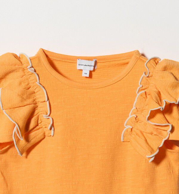 UNITED ARROWS green label relaxing「ショルダースリット フリルTシャツ / キッズ  100cm-130cm」|Tシャツ・カットソー|