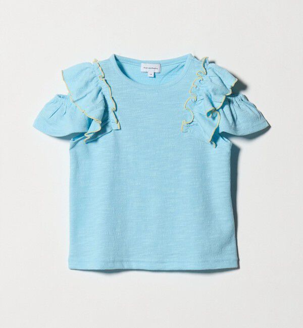 UNITED ARROWS green label relaxing「ショルダースリット フリルTシャツ / キッズ  100cm-130cm」|Tシャツ・カットソー|