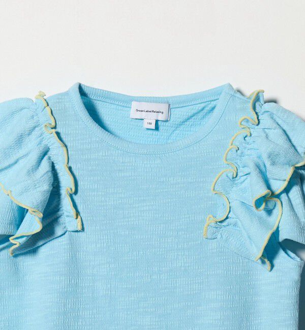 UNITED ARROWS green label relaxing「ショルダースリット フリルTシャツ / キッズ  100cm-130cm」|Tシャツ・カットソー|
