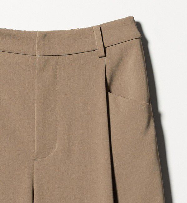 BEAUTY&YOUTH UNITED ARROWS「ポリエステルブレンド ツイルバックゴムパンツ」|スラックス|