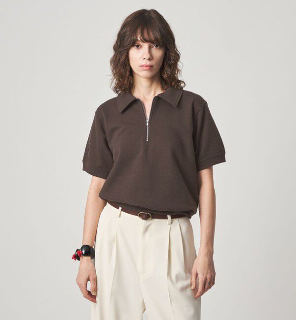 STEVEN ALAN「＜Steven Alan＞コットン スウェット ハーフジップ プルオーバー」|Tシャツ・カットソー|