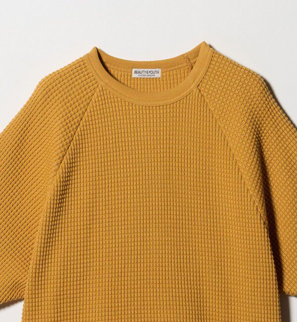 BEAUTY&YOUTH UNITED ARROWS「ビッグ ワッフル クルーネック ショートスリーブ Tシャツ」|Tシャツ・カットソー|