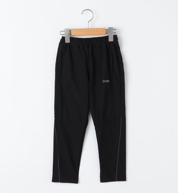 SHIPS KIDS「SHIPS KIDS:110～130cm / ライン スポーツ パンツ」|その他|ブラック
