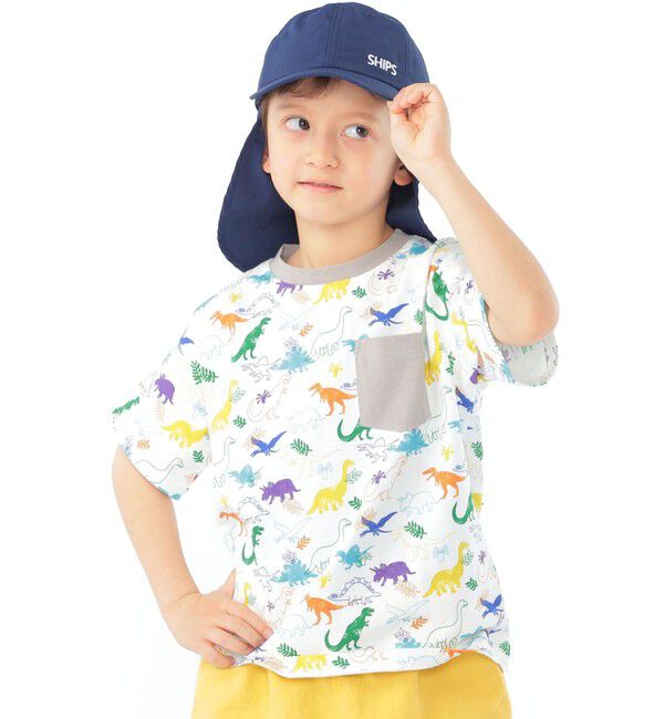 SHIPS KIDS「SHIPS KIDS:120～130cm /ダイナソー Tシャツ」|Tシャツ・カットソー|