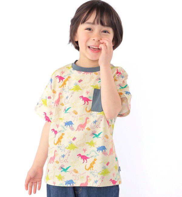 SHIPS KIDS「SHIPS KIDS:120～130cm /ダイナソー Tシャツ」|Tシャツ・カットソー|