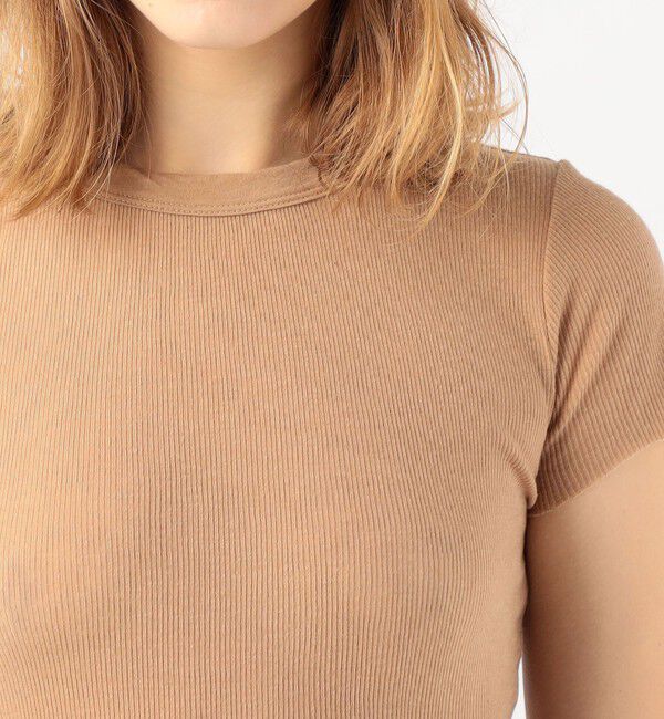 JAMES PERSE「コットンカシミヤブレンドリブ クルーネックTシャツ WVA3978」|Tシャツ・カットソー|