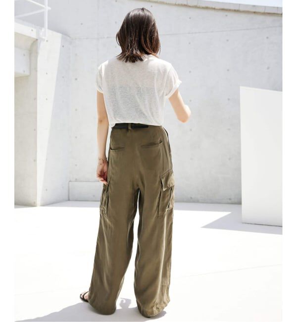 SLOBE IENA「《追加》スラブ天竺5分袖TEE」|Tシャツ・カットソー|