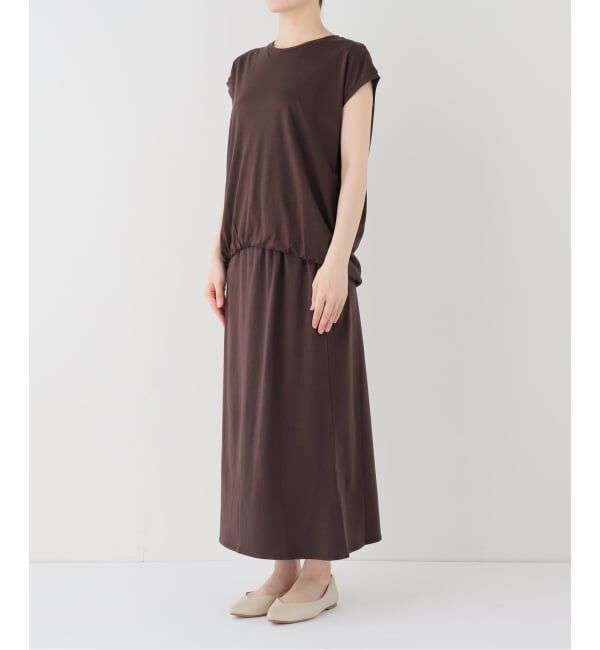 SLOBE IENA「《2枚セット》ニュアンスカットソー&times;ナロースカートセットアップ」|Tシャツ・カットソー|