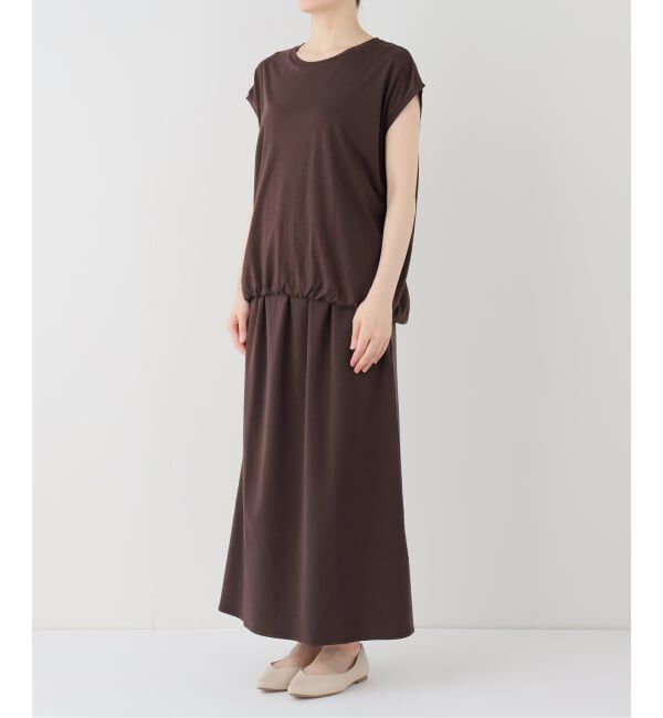 SLOBE IENA「《2枚セット》ニュアンスカットソー&times;ナロースカートセットアップ」|Tシャツ・カットソー|