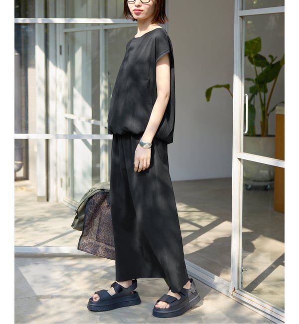 SLOBE IENA「《2枚セット》ニュアンスカットソー&times;ナロースカートセットアップ」|Tシャツ・カットソー|