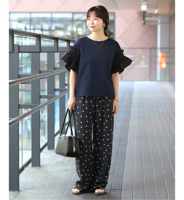 SLOBE IENA「《汗染み防止》フリルスリーブプルオーバー」|Tシャツ・カットソー|
