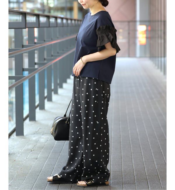 SLOBE IENA「《汗染み防止》フリルスリーブプルオーバー」|Tシャツ・カットソー|