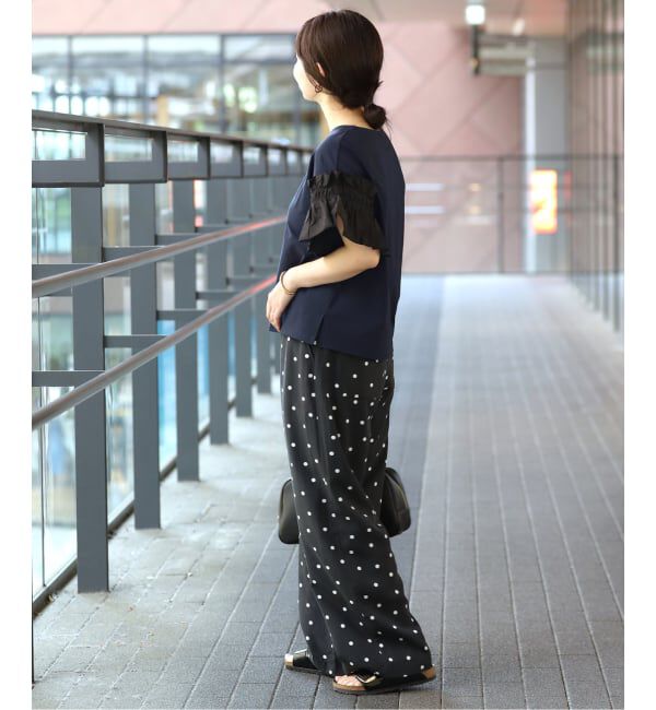 SLOBE IENA「《汗染み防止》フリルスリーブプルオーバー」|Tシャツ・カットソー|