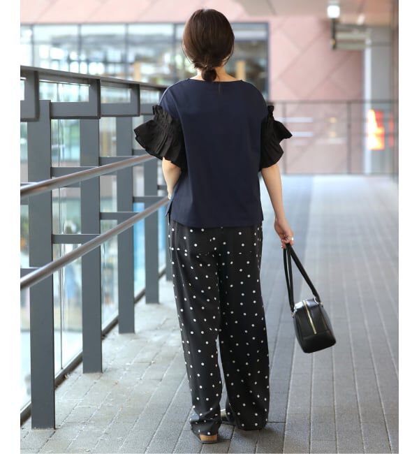 SLOBE IENA「《汗染み防止》フリルスリーブプルオーバー」|Tシャツ・カットソー|