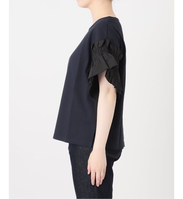 SLOBE IENA「《汗染み防止》フリルスリーブプルオーバー」|Tシャツ・カットソー|