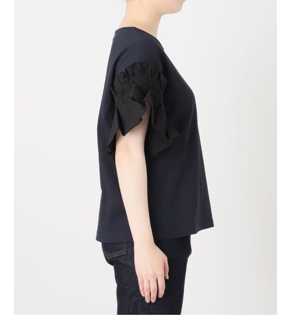 SLOBE IENA「《汗染み防止》フリルスリーブプルオーバー」|Tシャツ・カットソー|