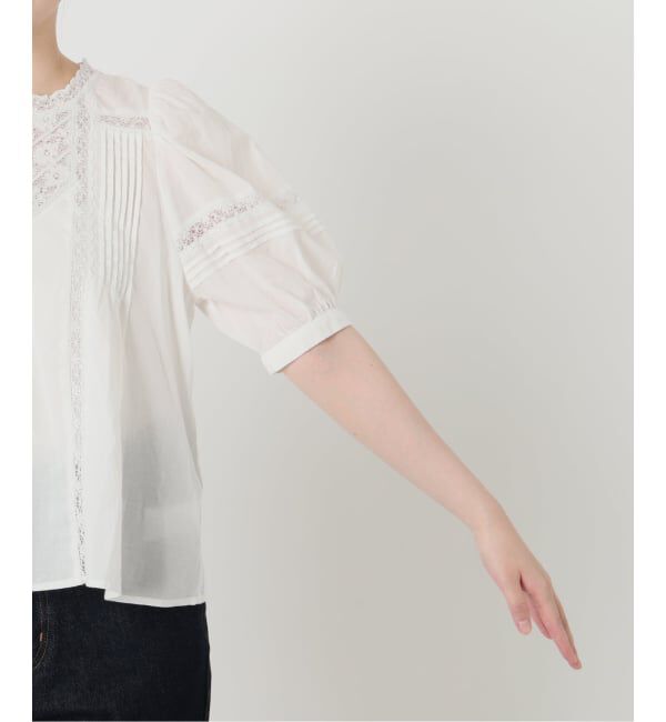 SLOBE IENA「《WEB限定/追加予約》マニーレースブラウス」|シャツ・ブラウス|