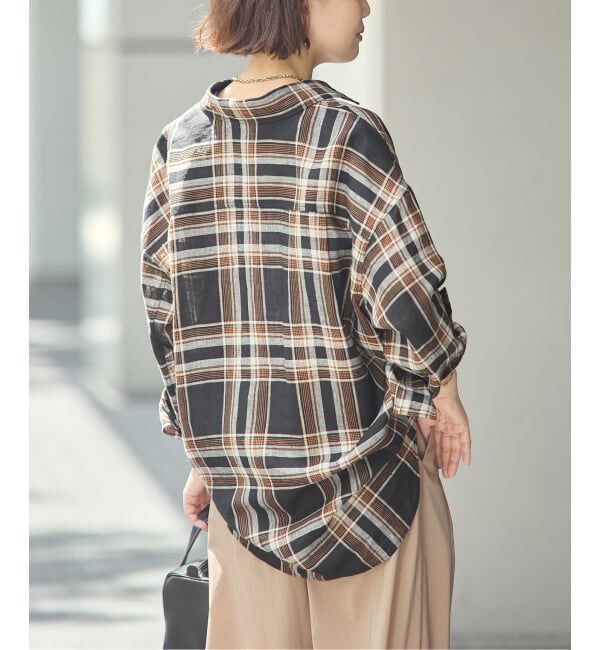 journal standard L'essage「ヨーロピアンフラックス2WAYシャツ 2」|シャツ・ブラウス|
