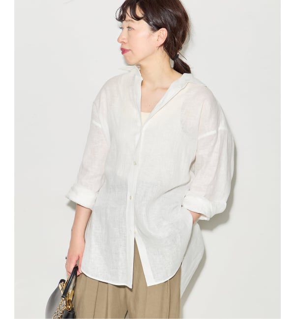 journal standard L'essage「ヨーロピアンフラックス2WAYシャツ 2」|シャツ・ブラウス|