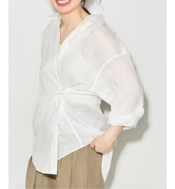 journal standard L'essage「ヨーロピアンフラックス2WAYシャツ 2」|シャツ・ブラウス|