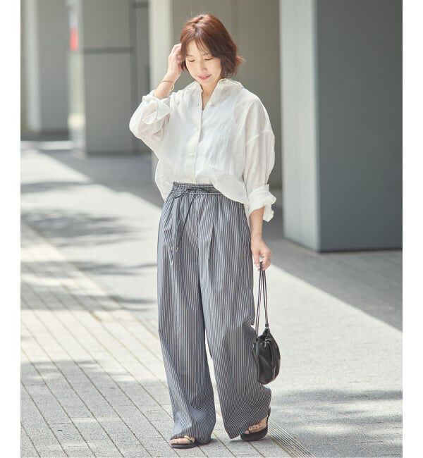 journal standard L'essage「ヨーロピアンフラックス2WAYシャツ 2」|シャツ・ブラウス|